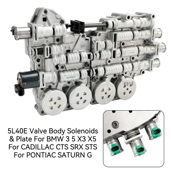 2005-2009 Cadillac STS 2.8L V6 3.6L 5L40E Valve Body Solenoids & Plate P1347406 Generic