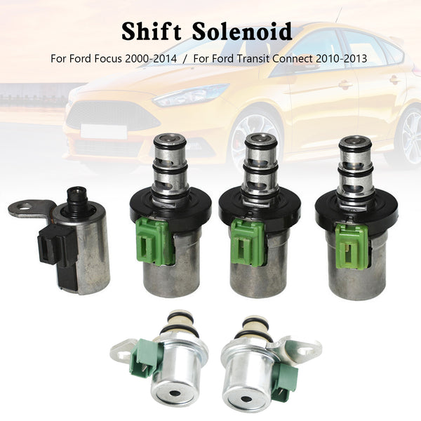 Ford Focus Fiesta 6PCS Transmission Solenoid Shift 2 PWM 3 EPC 1 4F27E Generic