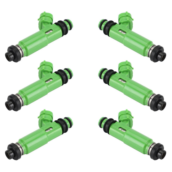 1997-2001 Mazda Montero Sport 3.0L V6 6PCS Fuel Injectors 1955003170 FJ672 1955004060 Generic