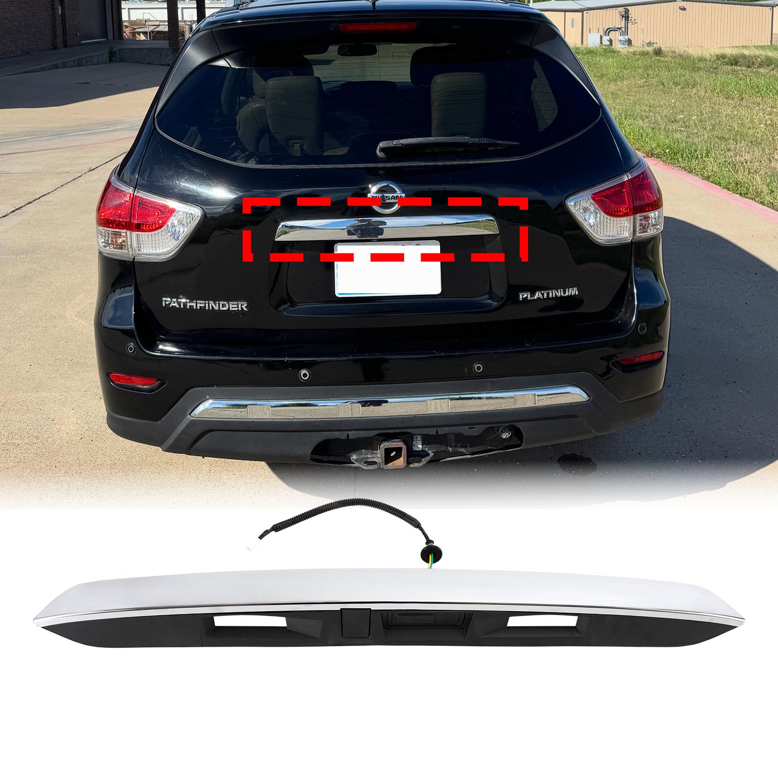 Nissan Pathfinder rear liftgate handle 90810-9PG0A replacement