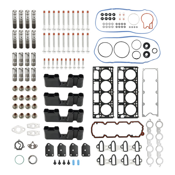 2005-2009 Chevrolet Silverado 1500 5.3L 5328CC 325CID V8 OHV 16 Valve AFM Lifter Replacement Kit Head Gasket Set Head Bolts Lifters Guides Fedex Express Generic