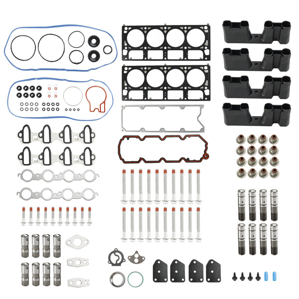 2005-2009 Chevrolet Silverado 1500 5.3L 5328CC 325CID V8 OHV 16 Valve AFM Lifter Replacement Kit Head Gasket Set Head Bolts Lifters Guides Fedex Express Generic