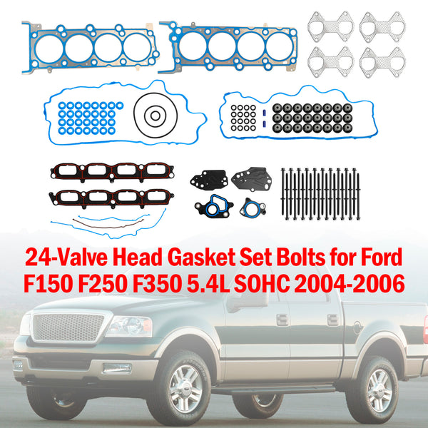 2004-2006 Ford F150 F250 F350 5.4L SOHC 24-Valve Head Gasket Set Bolts HS26306PT ES72798 Generic