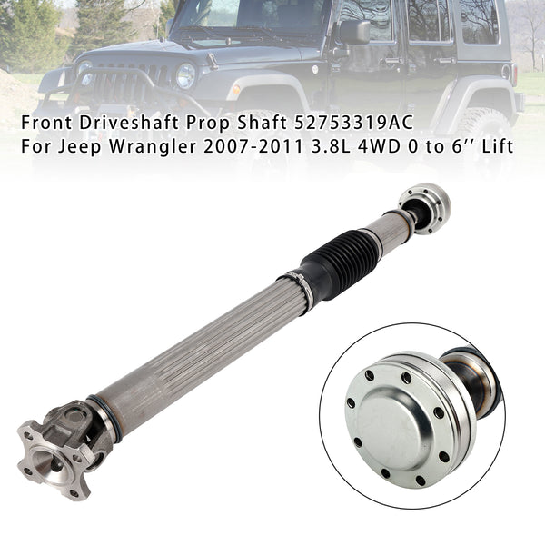 2007-2011 Jeep Wrangler JK V6 3.8L 4WD Front Front Driveshaft Prop Shaft 52753319AC Generic