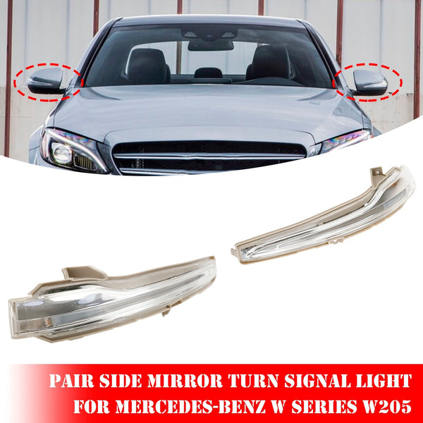 2016-2020 Benz E-Class W213 C238 Coupe Pair Side Mirror Turn Signal Light A0999067401 A0999067301 Generic