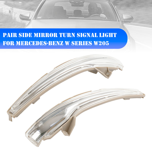 2014-2021 Benz C-Class W205 Pair Side Mirror Turn Signal Light A0999067401 A0999067301 Generic