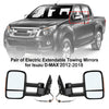 Isuzu D-MAX 2012-2018  Pair of Electric Extendable Towing Mirrors Generic