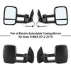 Isuzu D-MAX 2012-2018  Pair of Electric Extendable Towing Mirrors Generic