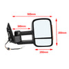 Isuzu D-MAX 2012-2018  Pair of Electric Extendable Towing Mirrors Generic