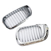 Front Kidney Hood Grille Grill For BMW E46 3 Series 4 Door 2002-2005 Chrome