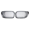 Front Kidney Hood Grille Grill For BMW E46 3 Series 4 Door 2002-2005 Chrome