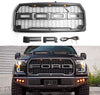 2015 2016 2017 F150 Ford Raptor Style Black/Grey Black Front Grill Replacement W/LED Generic