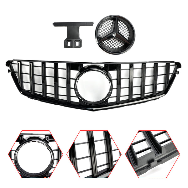 2008-2014 Mercedes-Benz W204 C-Class GTR Style Front Bumper Grille Grill