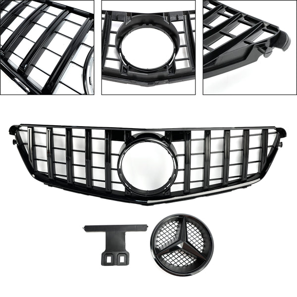 2008-2014 Mercedes-Benz W204 C-Class GTR Style Front Bumper Grille Grill