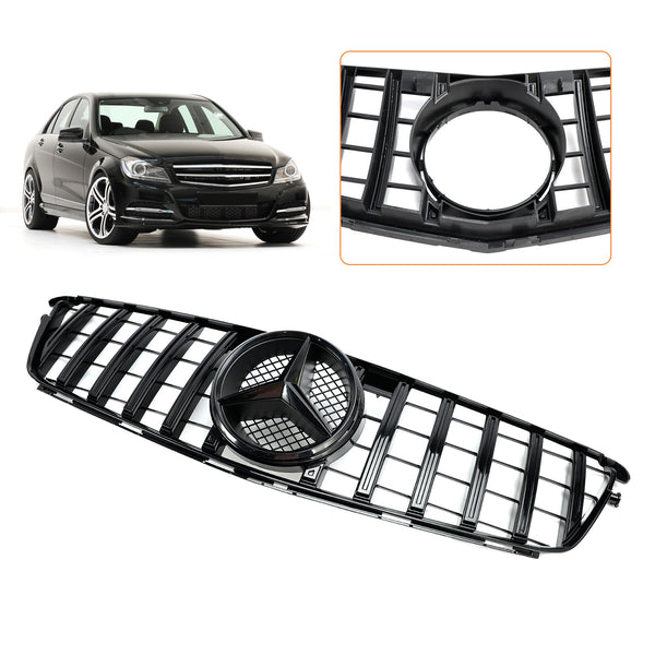 2008-2014 Mercedes-Benz W204 C-Class GTR Style Front Bumper Grille Grill