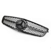 2008-2013 Benz C-Class W204 Front Bumper Grille With Emblem Black Radiator AMG Style Generic