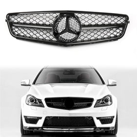 2008-2014 Benz W204 C250 C350 Style Gloss Black Grill Replacement Generic