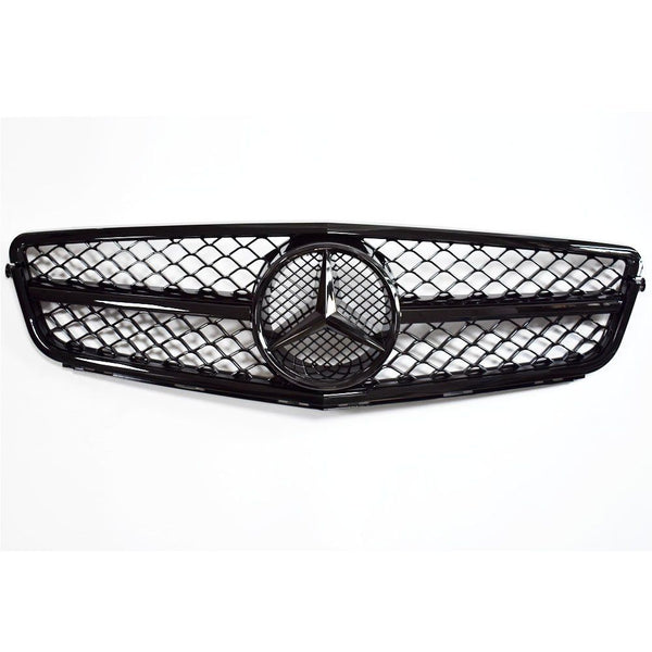 2008-2014 Benz W204 C250 C350 Style Gloss Black Grill Replacement Generic