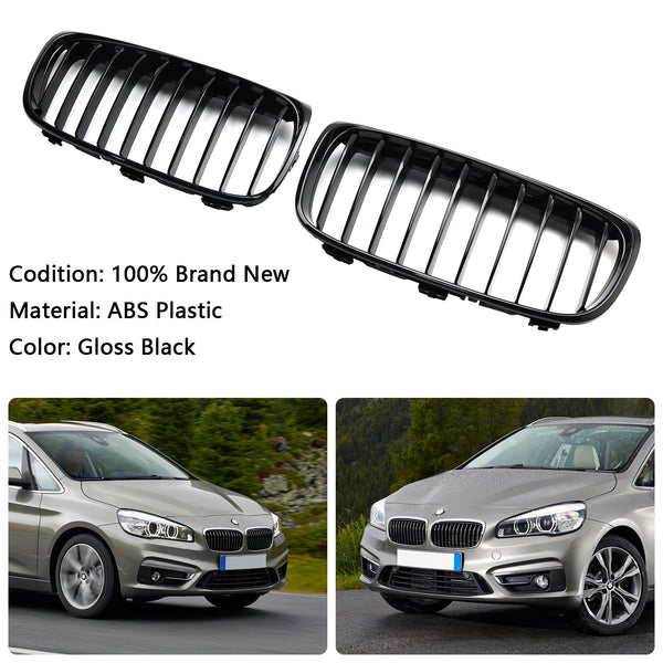 2015-2018 BMW 2 Series Gran Tourer F45 F46 Gloss Black Front Grille Grill Generic