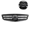 2008-2014 Benz C Class W204 W/LED Emblem C300/C350 Chrome Black Front Bumper Grille Generic