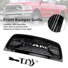 2010-2018 Ram 2500/3500 Laramie Black Front Bumper Grille W/ Led Light