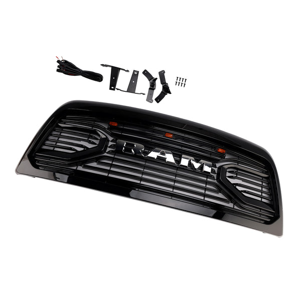 2010-2018 Ram 2500/3500 Laramie Black Front Bumper Grille W/ Led Light