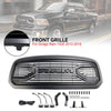 2013-2018 Dodge Ram 1500 Black Big Horn Style Front Bumper Grill Grille Generic