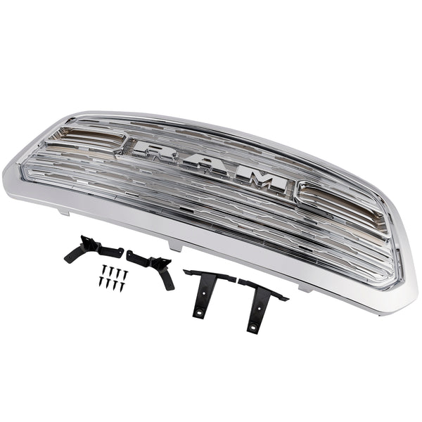 Dodge Ram 1500 2013-2018 LTD Style Front Bumper Grill Grille Chrome