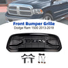 2013-2018 Dodge Ram 1500 Black Big Horn Style Front Bumper Grill Grille