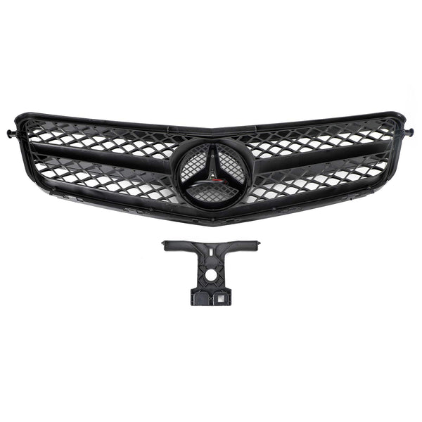 08-14 Benz W204 C-Class C300 C350 AMG Front Bumper Grille Grill w/LED Generic