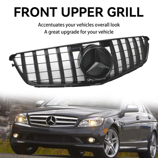 2008-2014 Benz W204 C300 C350 C-Class GTR Style Front Bumper Grille Grill  Generic