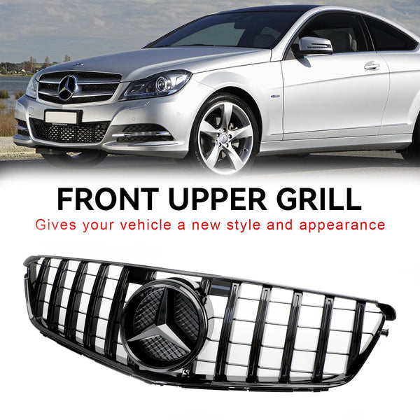 2008-2014 Benz W204 C300 C350 C-Class GTR Style Front Bumper Grille Grill  Generic