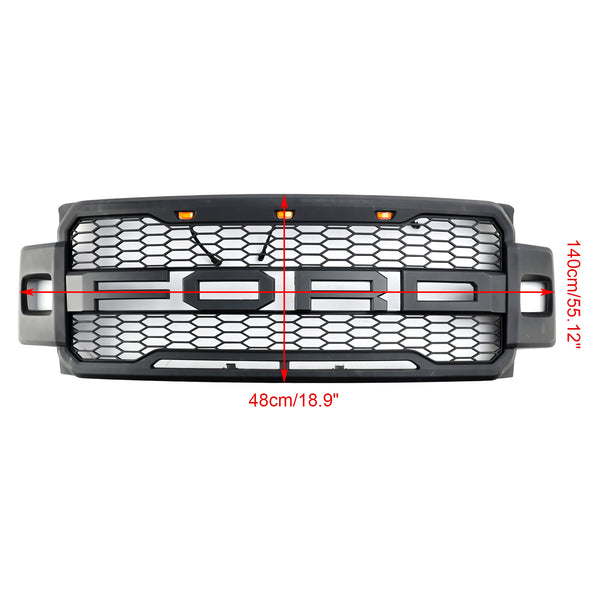 2017-2019 Ford F-250 F-350 F-450 Raptor Style Front Bumper Grill Generic