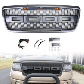 2004-2008 Ford F150 | Raptor Style Grille Black/Grey Black For Choose Generic