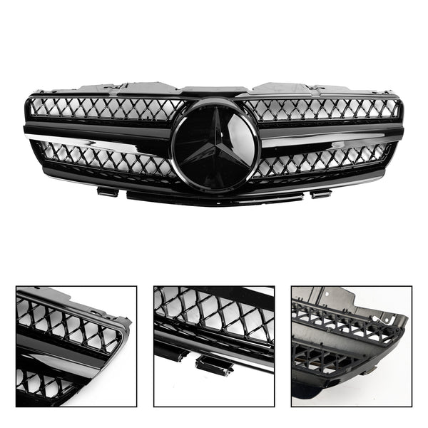 2003-2006 Benz R230 SL500 SL600 SL55 Front Upper Grill Upgrade Replacement Generic