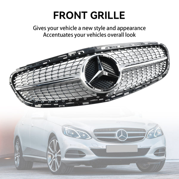 2013-2016 Benz E-Class W212 Facelift Diamond Front Bumper Grill 2128850622 2128850822 Generic