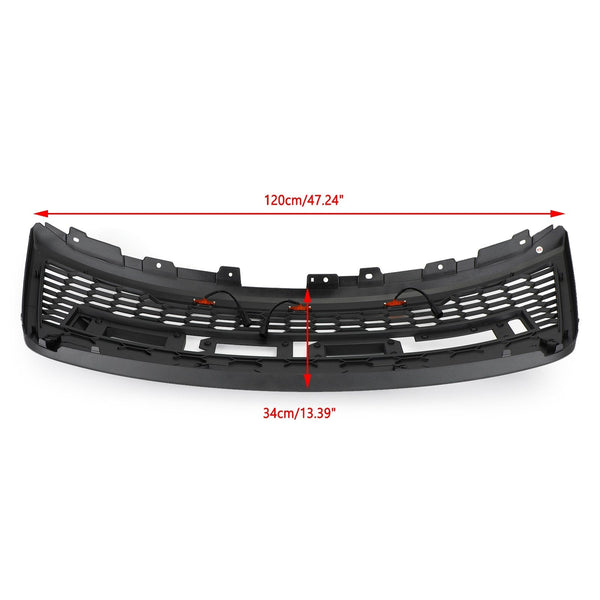 12-15 Explorer Bumper Grill W/Lights ABS Front Upper Grill Replacement Generic