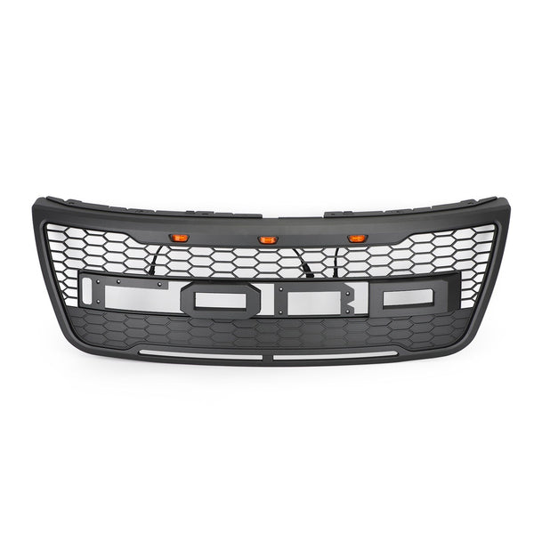 12-15 Explorer Bumper Grill W/Lights ABS Front Upper Grill Replacement Generic