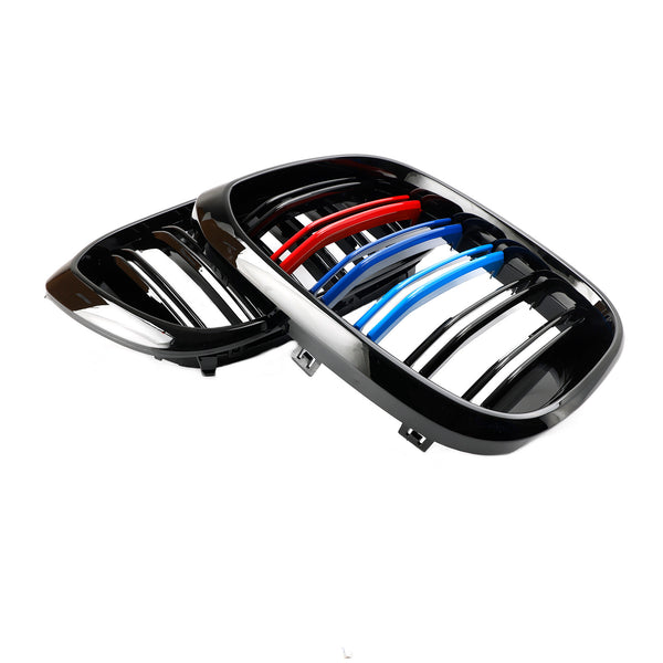 BMW G01 X3 G02 X4 Gloss Black 2PCS M-Color Kidney Grill Grille 51138469959 Generic