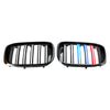 BMW G01 X3 G02 X4 Gloss Black 2PCS M-Color Kidney Grill Grille 51138469959 Generic