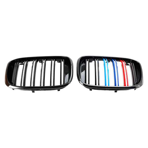 BMW G01 X3 G02 X4 Gloss Black 2PCS M-Color Kidney Grill Grille 51138469959 Generic