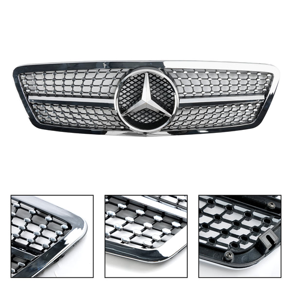 2001-2007 Benz C-Class W203 C230 C320 C240 Front Bumper Kidney Grill Replacement Generic