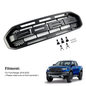 Ford Ranger 2019-2023 Black Raptor Style Front Bumper Grill Grille Generic