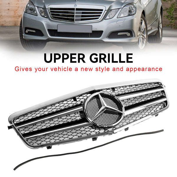 2009-2013 Benz E-Class W212 E200 E220 E350 E550 Front Bumper Grill Grille Generic