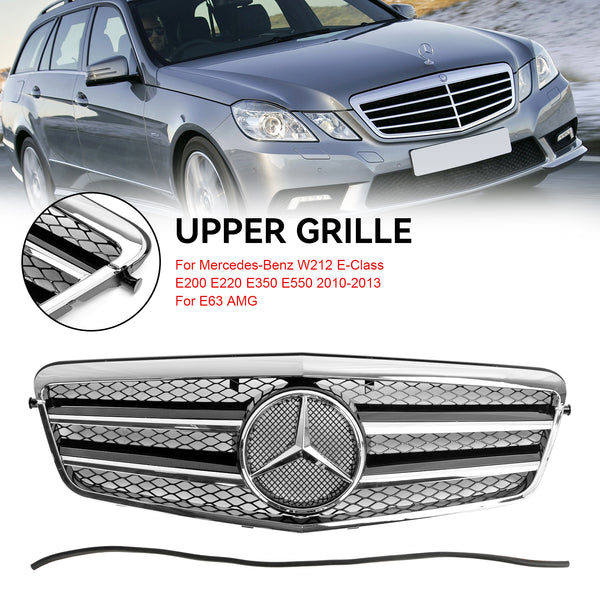 09.2009-02.2013 Mercedes-Benz W212 E200 E220 E350 E550 AMG Front Bumper Grill Grille Generic