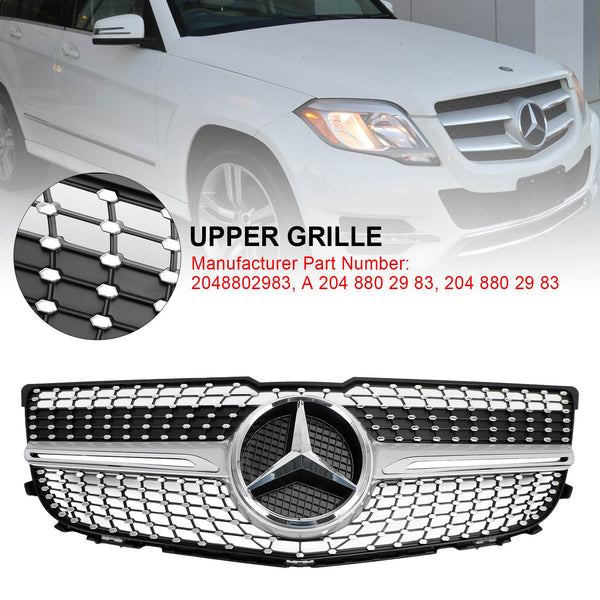 Benz 2013-2015 GLK350 BASE Sport Utility 4-DOOR Front Bumper Diamond Grill 2048802983 Generic