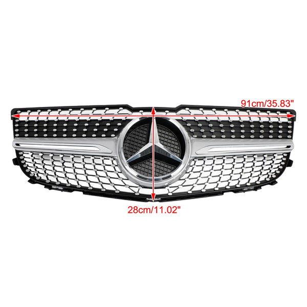 Benz 2013-2015 GLK250 BLUETEC 4MATIC Sport Utility 4-DOOR Front Bumper Diamond Grill 2048802983 Generic