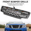 2009-2016 Nissan Frontier W/Led Lights Black Front Bumper Grill Replacement Generic