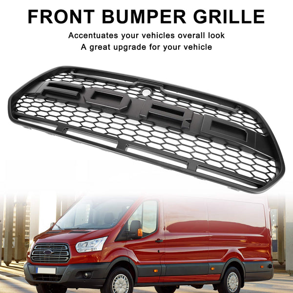 2015-2018 Ford Transit Mk8 Matt Black Front Bumper Grill Generic