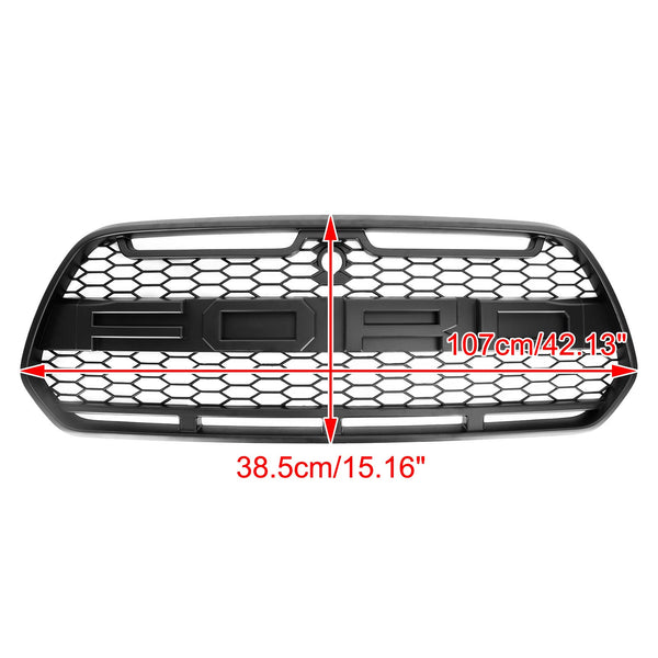 2015-2018 Ford Transit Mk8 Matt Black Front Bumper Grill Generic